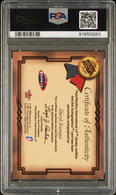 2001 Fleer Tradition WNBA Autographics Sheryl Swoopes Auto Signature PSA 8 HOF